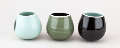 Lot 96 - CHRIS KEENAN (born 1960); a trio of Limoges...