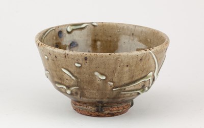 Lot 627 - TAKESHI YASUDA (born 1943); a stoneware chawan...