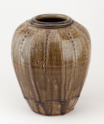 Lot 440 - MIKE DODD (born 1943); a faceted stoneware...