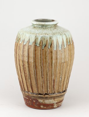 Lot 441 - MIKE DODD (born 1943); a fluted stoneware...