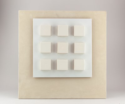 Lot 487 - PHILIP PLANT (born 1937); 'Nine Squares', cast...