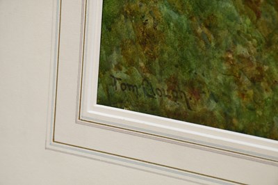 Lot 1555 - TOM CLOUGH (1867-1943); watercolour, river...