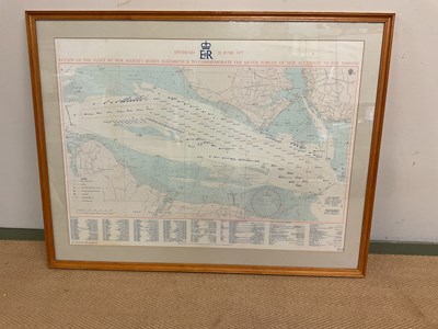 Lot 39 - A framed Spithead review of the fleet poster,...