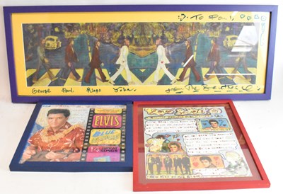 Lot 253 - PAUL MILLAR; mixed media, 'The Beatles Meet...