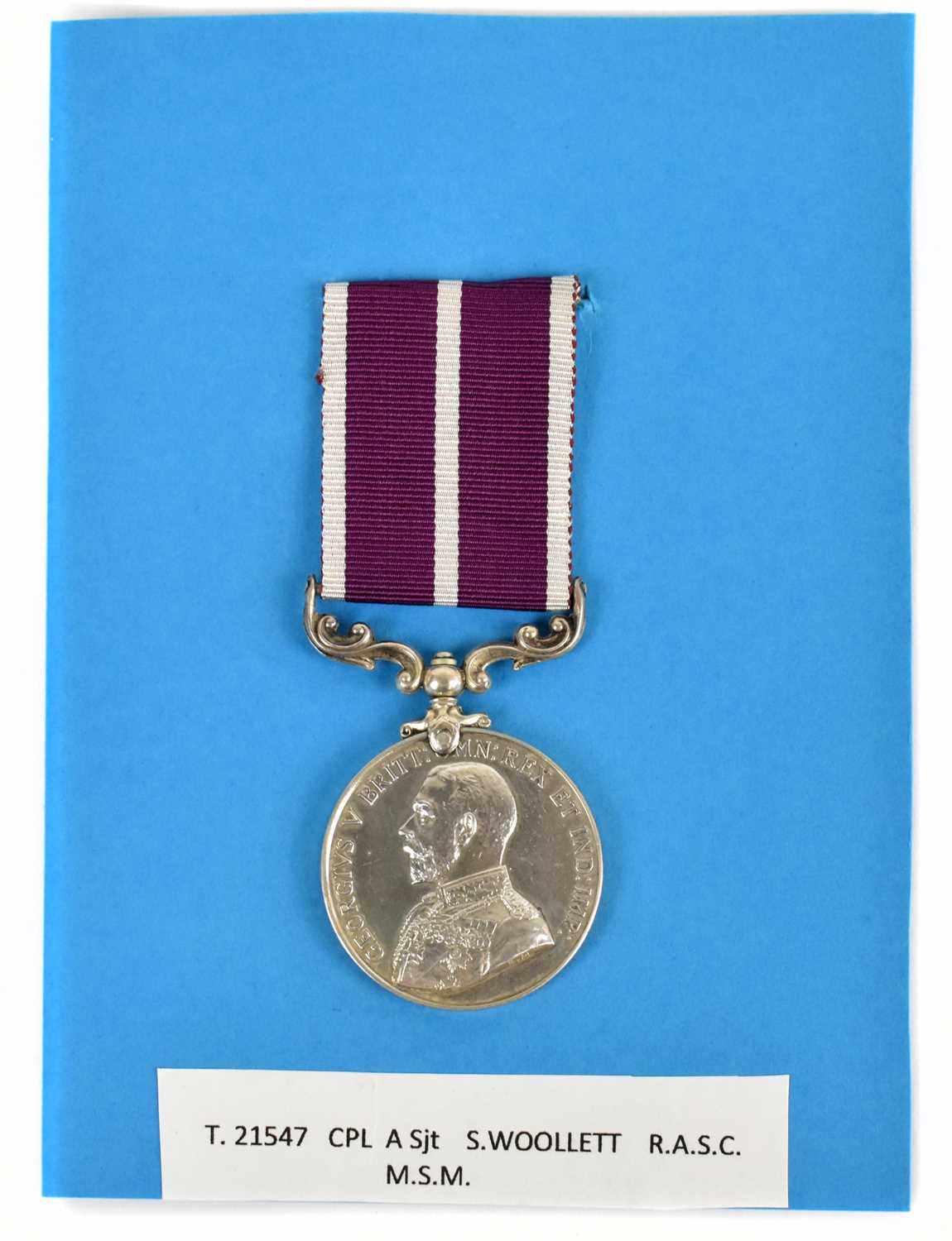 Lot 424 - A George V Meritorious Service Medal awarded...