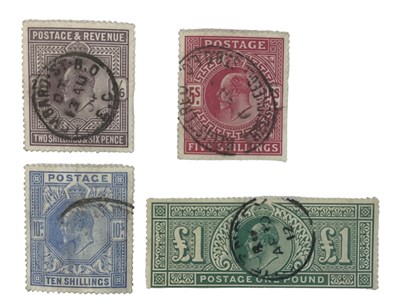 Lot 335 - An Edward VIII half crown stamp, five shilling...