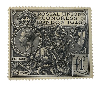 Lot 345 - A one pound PUC stamp.