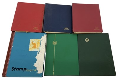 Lot 486 - A group of six all world stamp albums.