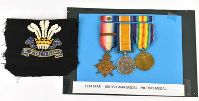 Lot 370 - A WWI 1914 Old Contemptibles medal trio...