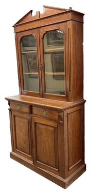 Lot 19 - A Victorian mahogany bookcase, with pair of...