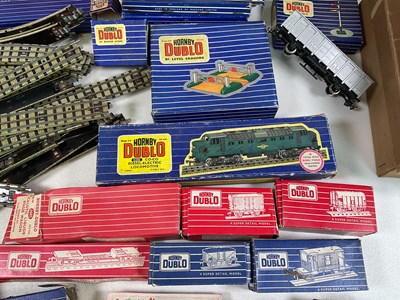 Lot 181 - HORNBY; a Dublo three rail system train set...