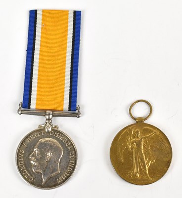 Lot 404 - A WWI British War Medal awarded to 328801 PTE...