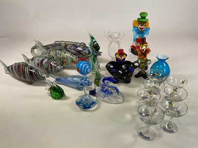 Lot 328 - A collection of decorative glassware including...