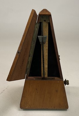 Lot 665 - A French Maezel metronome, height 22cm.