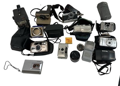 Lot 342 - A quantity of digital and other cameras and...