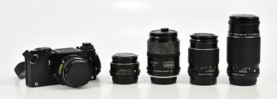 Lot 398 - PENTAX; a Pentax ILX 35mm film camera, serial...