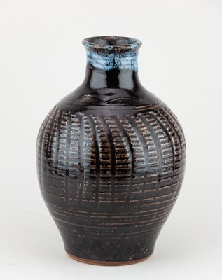 Lot 464 - PAUL BARRON (1917-1983); a fluted stoneware...