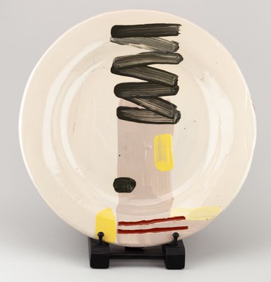 Lot 74 - BRUCE McLEAN (born 1944); a large earthenware...