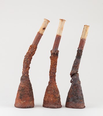 Lot 555 - ROBIN WELCH (1936-2019); a trio of leaning...