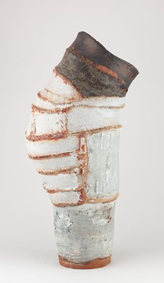 Lot 553 - ROBIN WELCH (1936-2019); a tall stoneware...