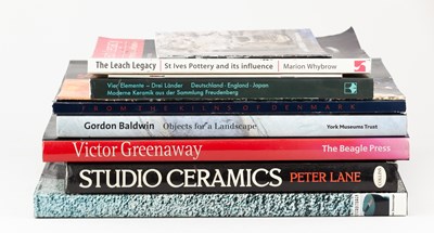 Lot 730 - A collection of monographs on studio ceramics...