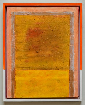 Lot 706 - ROBIN WELCH (1936-2019); ‘Red on Yellow’,...