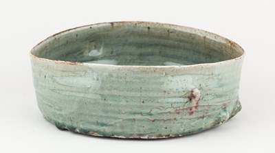 Lot 403 - MARGARET CURTIS (born 1955); an oval stoneware...