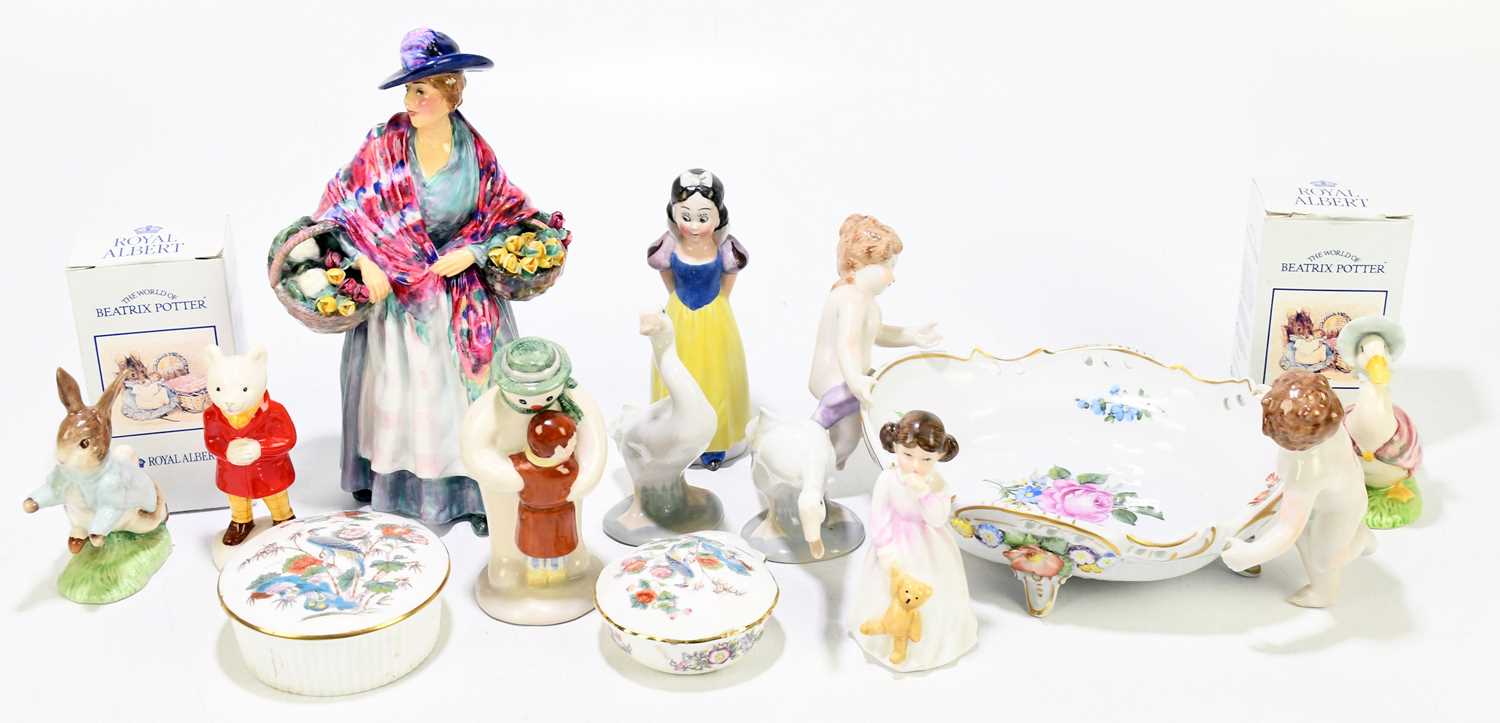 Lot 579 - ROYAL DOULTON; three figures of ‘Rosemary Sue’...