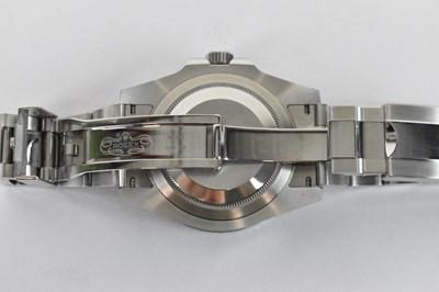 Lot 1435 - ROLEX; a stainless steel GMT-Master II...