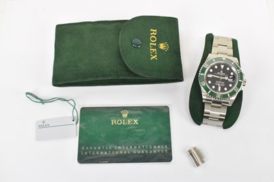 Lot 1434 - ROLEX; a stainless steel Submariner wristwatch,...