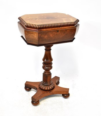 Lot 78 - A Victorian rosewood teapoy, the rectangular...