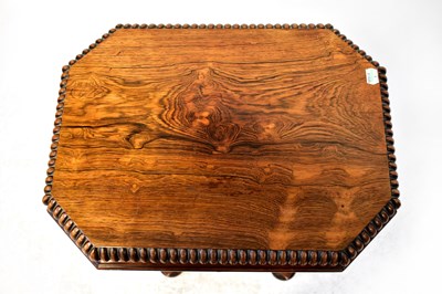 Lot 78 - A Victorian rosewood teapoy, the rectangular...