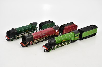 Lot 342 - HORNBY; three boxed locomotives and tenders...