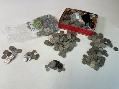 Lot 478 - A large collection of coins including a bag of...