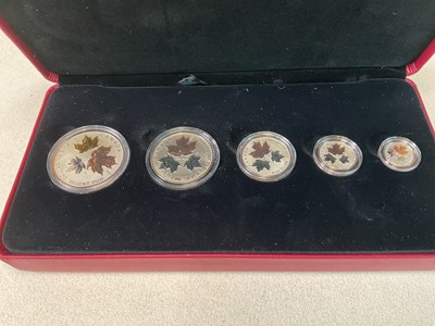 Lot 515 - 2016 Canada Silver Maple Leaf Set, five...