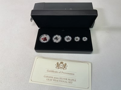 Lot 516 - 2020 Canada Silver Maple Leaf Fractional Set,...