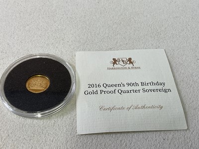 Lot 538 - An Elizabeth II quarter sovereign, Tristan da...