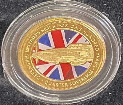 Lot 539 - An Elizabeth II quarter sovereign, Tristan da...