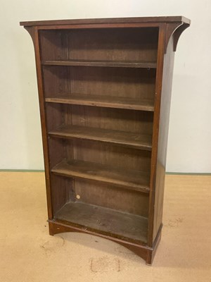 Lot 765 - A mahogany bookcase with four shelves, height...