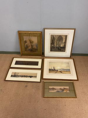 Lot 424 - UNATTRIBUTED; six watercolours of traditional...