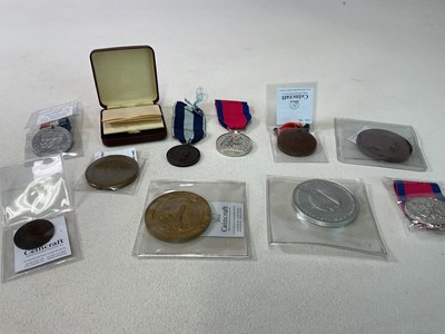 Lot 520 - A group of medallions and medals including a...