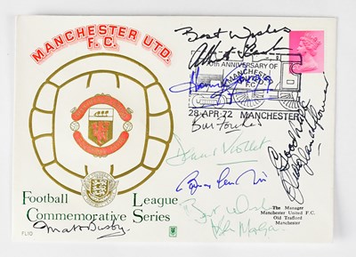 Lot 385 - MANCHESTER UNITED FC; a first day cover...