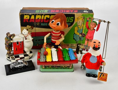 Lot 161 - A collection of toys including a battery...