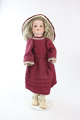 Lot 42 - ADOLF WISLIZENUS; a German bisque headed doll...