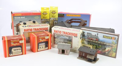 Lot 336 - A collection of assorted model railway buildings.