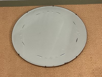 Lot 810 - An Art Deco circular mirror, diameter 50cm,...