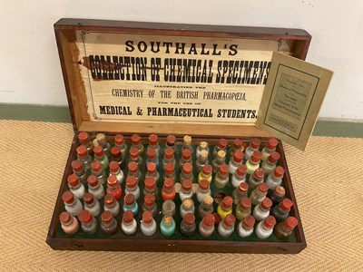 Lot 63 - SOUTHALL'S; a box of chemical specimens...