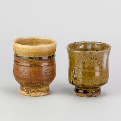 Lot 289 - JIM MALONE (born 1946); a stoneware yunomi...