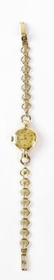 Lot 948 - SENATE; a ladies' 9ct gold wristwatch, the...