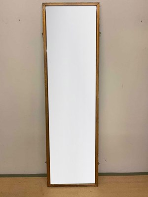 Lot 730 - A late 19th century painted frame floor mirror,...